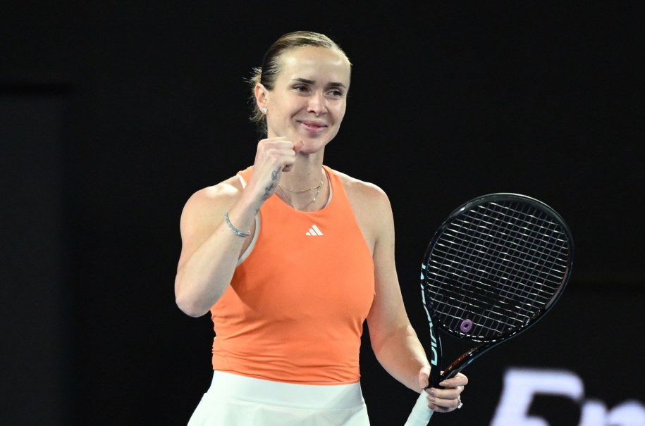 Elina Switolina triumfuje /JOEL CARRETT    /PAP/EPA