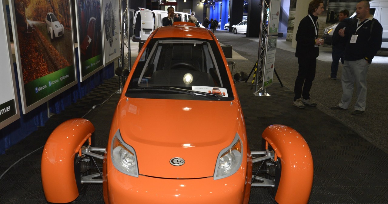 Elio Motors na salonie samochodowym w Nowym Jorku /Informacja prasowa