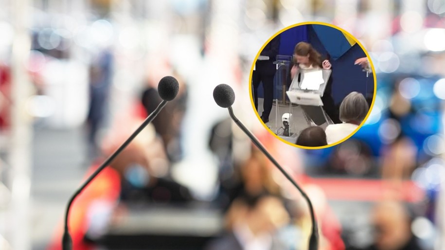 Elisabet Lann straciła przytomność na konferencji, fot. SVT /Shutterstock