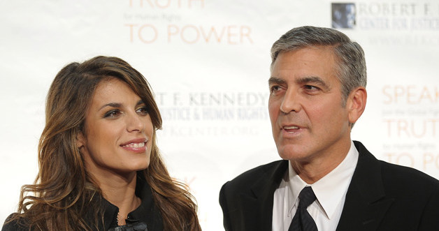 Elisabetta Canalis i George Clooney, fot.Michael Loccisano &nbsp; /Getty Images/Flash Press Media