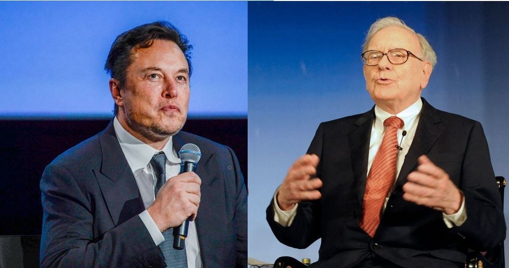 Elon Musk /CARINA JOHANSEN/AFP /East News i Warren Buffett/ AFP /