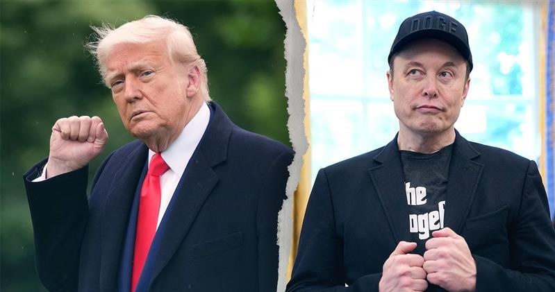 Elon Musk poniósł realne straty finansowe przez kłótnię z Donaldem Trumpem w mediach społecznościowych /KEVIN DIETSCH /Getty Images