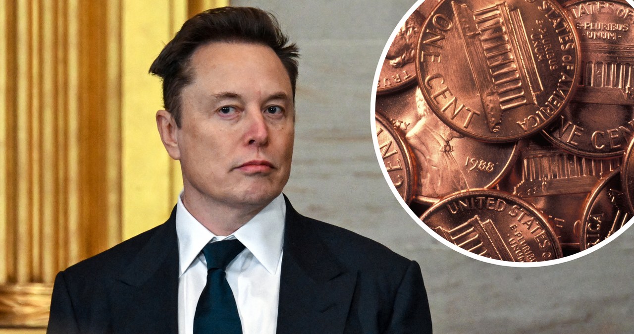 Elon Musk przyjrzy się jednocentówkom. Produkcja przekracza wartość /POOL / GETTY IMAGES NORTH AMERICA / Getty Images via AFP, LUIS CASTANEDA / AGF / Photononstop via AFP /AFP