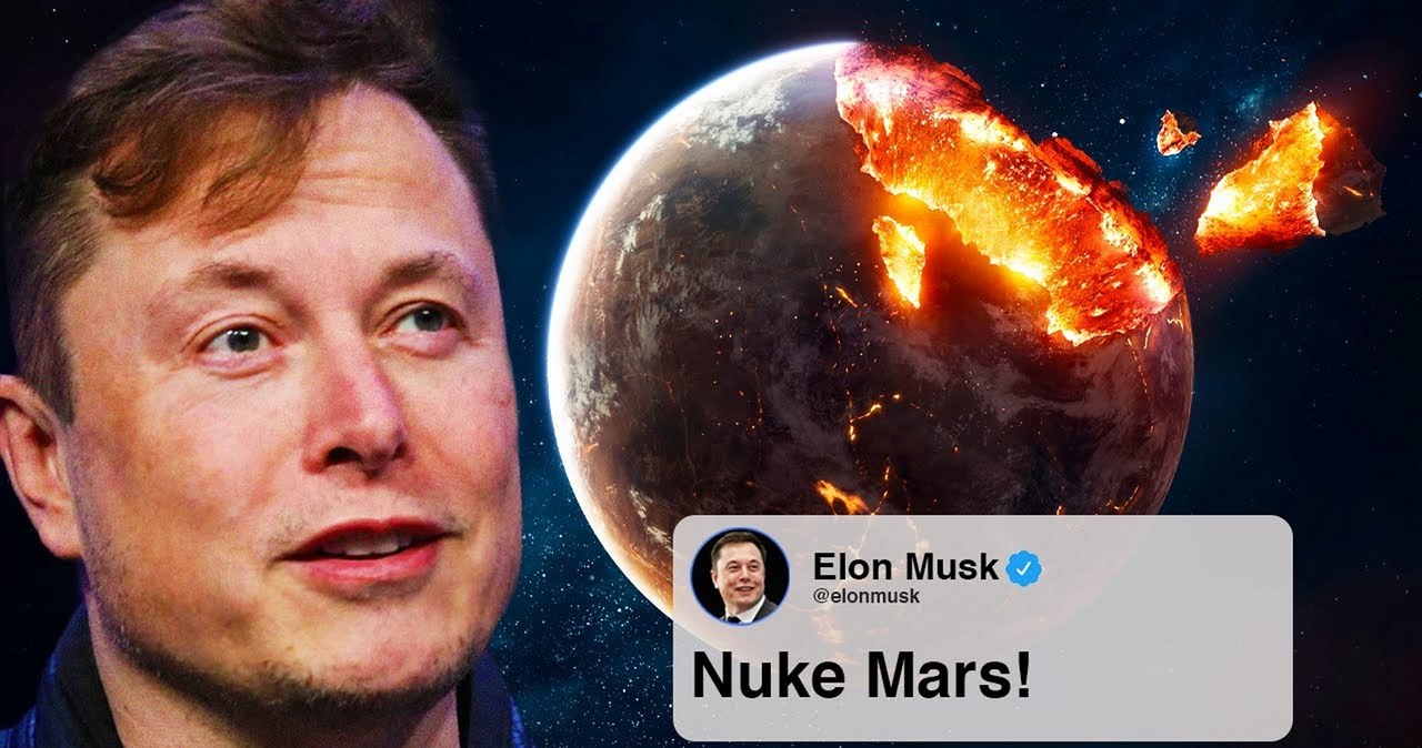 Elon Musk sugeruje bombardowanie jądrowe Marsa /Twitter