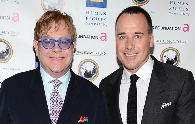Elton John i David Furnish / Michael Kovac /Getty Images