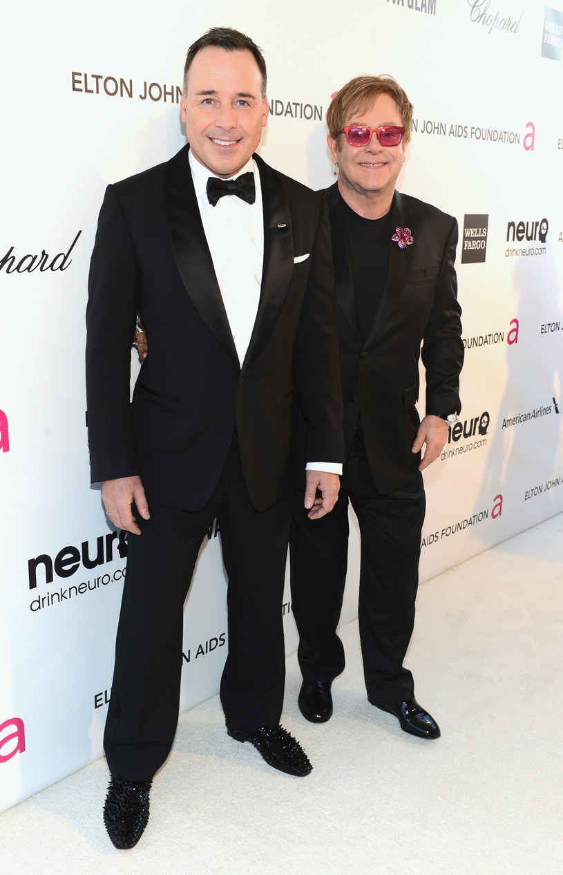 Elton John i David Furnish /Jason Kempin /Getty Images