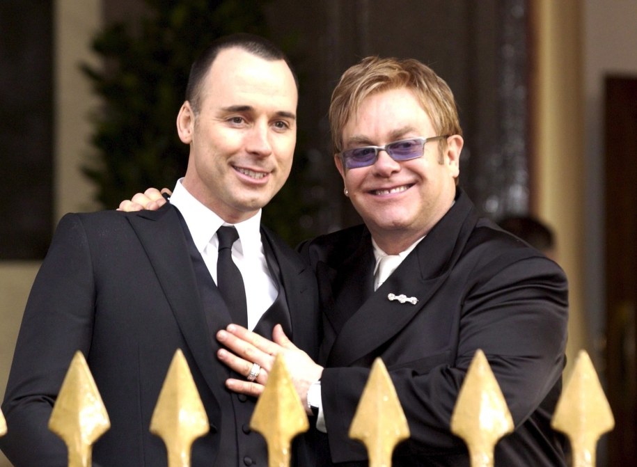 Elton John i David Furnish /Daniel Hambury /PAP/EPA