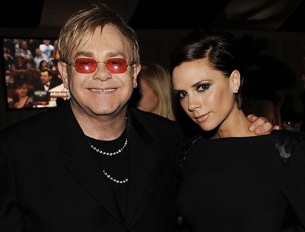 Elton John i Victoria Beckham - fot. Larry Busacca /Getty Images/Flash Press Media