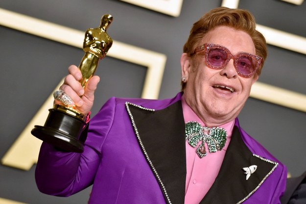 Elton John podczas ubiegłorocznej gali rozdania Oscarów /	Hahn Lionel/ABACA /PAP/Abaca