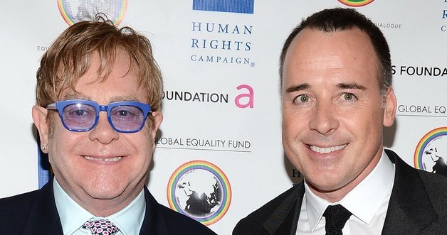 Elton John z partnerem /Jason Merritt /Getty Images