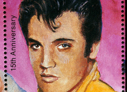 Elvis Presley na znaczku - fot. Evan Agostini /Getty Images/Flash Press Media