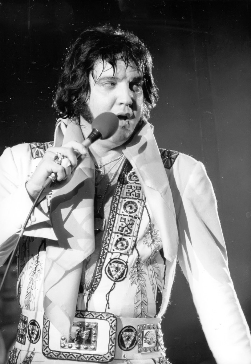 Elvis Presley w 1977 roku /Images Press /Getty Images