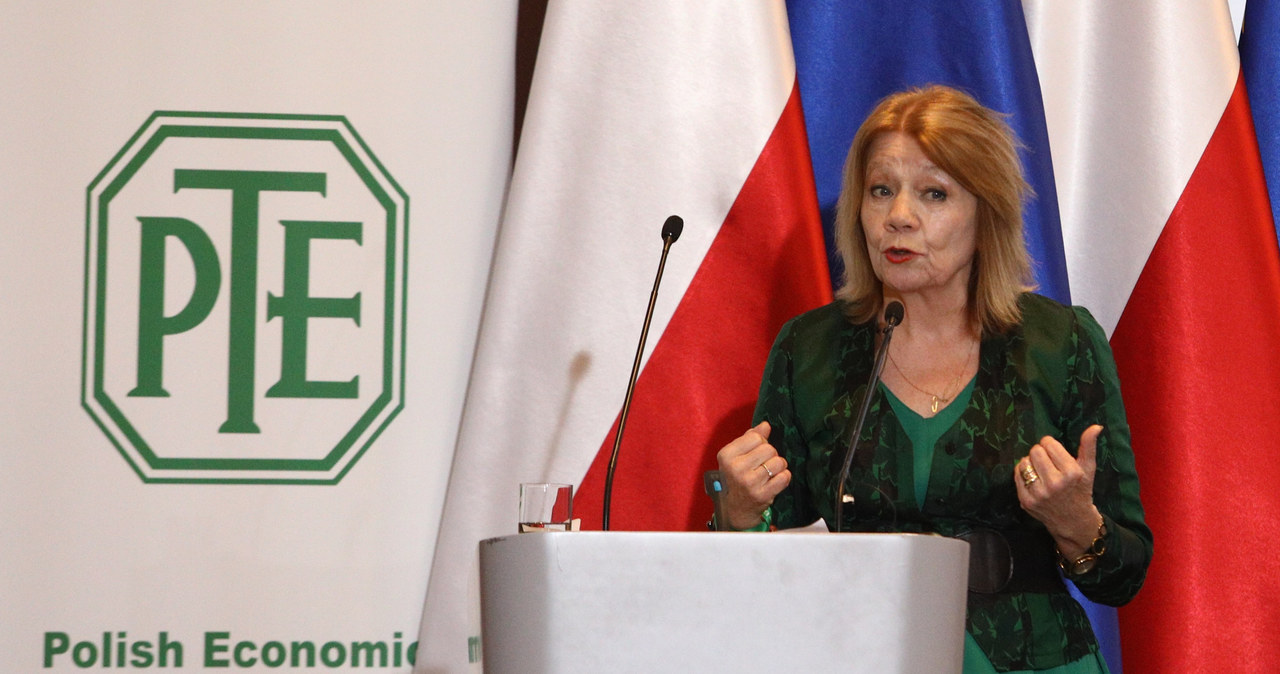Elżbieta Mączyńska, profesor SGH i prezes Polskiego Towarzystwa Ekonomicznego. /Reporter