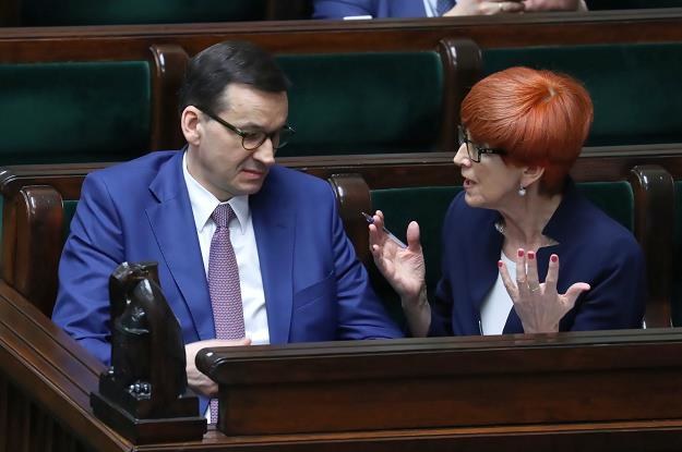 Elżbieta Rafalska i Mateusz Morawiecki /PAP