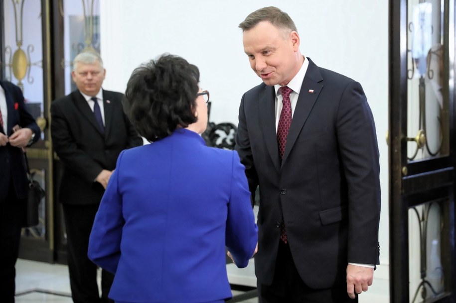 Elżbieta Witek i Andrzej Duda /Leszek Szymański /PAP