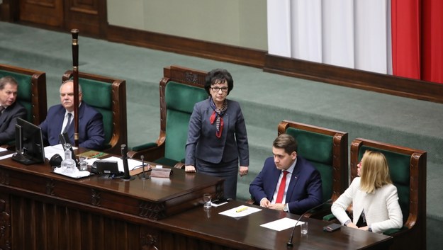 Elżbieta Witek w czasie posiedzenia Sejmu /Leszek Szymański /PAP