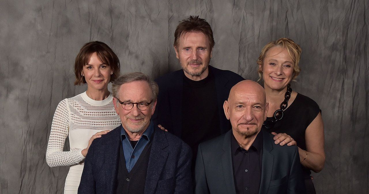 Embeth Davidtz, Steven Spielberg, Liam Neeson, Sir Ben Kingsley i Caroline Goodall - 25 lat po premierze filmu "Lista Schindlera", Tribeca Film Festival 2018 /Theo Wargo /Getty Images