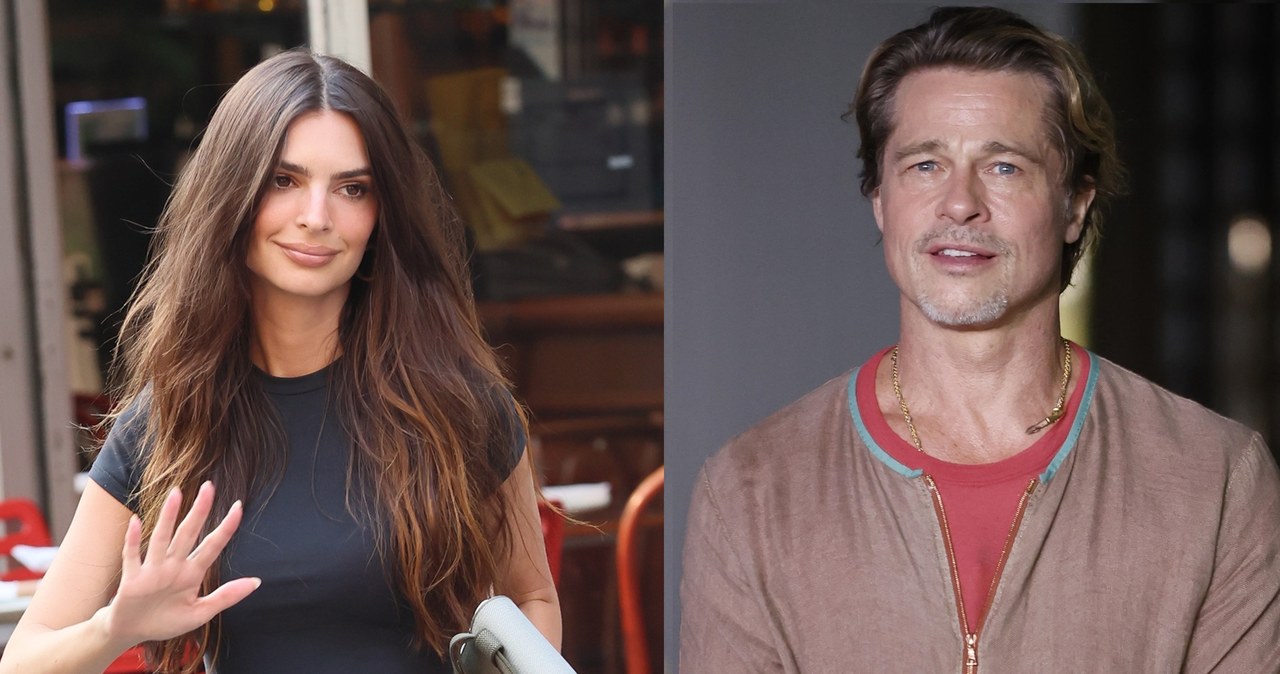 Emily Ratajkowski i Brad Pitt /BACKGRID / Backgrid USA / Forum; BACKGRID / Backgrid USA / Forum /Agencja FORUM