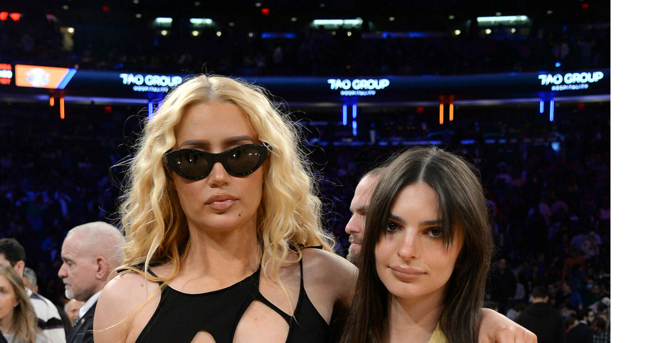 Emily Ratajkowski i Iggy Azalea na meczu New York Knicks /Rex Features /East News