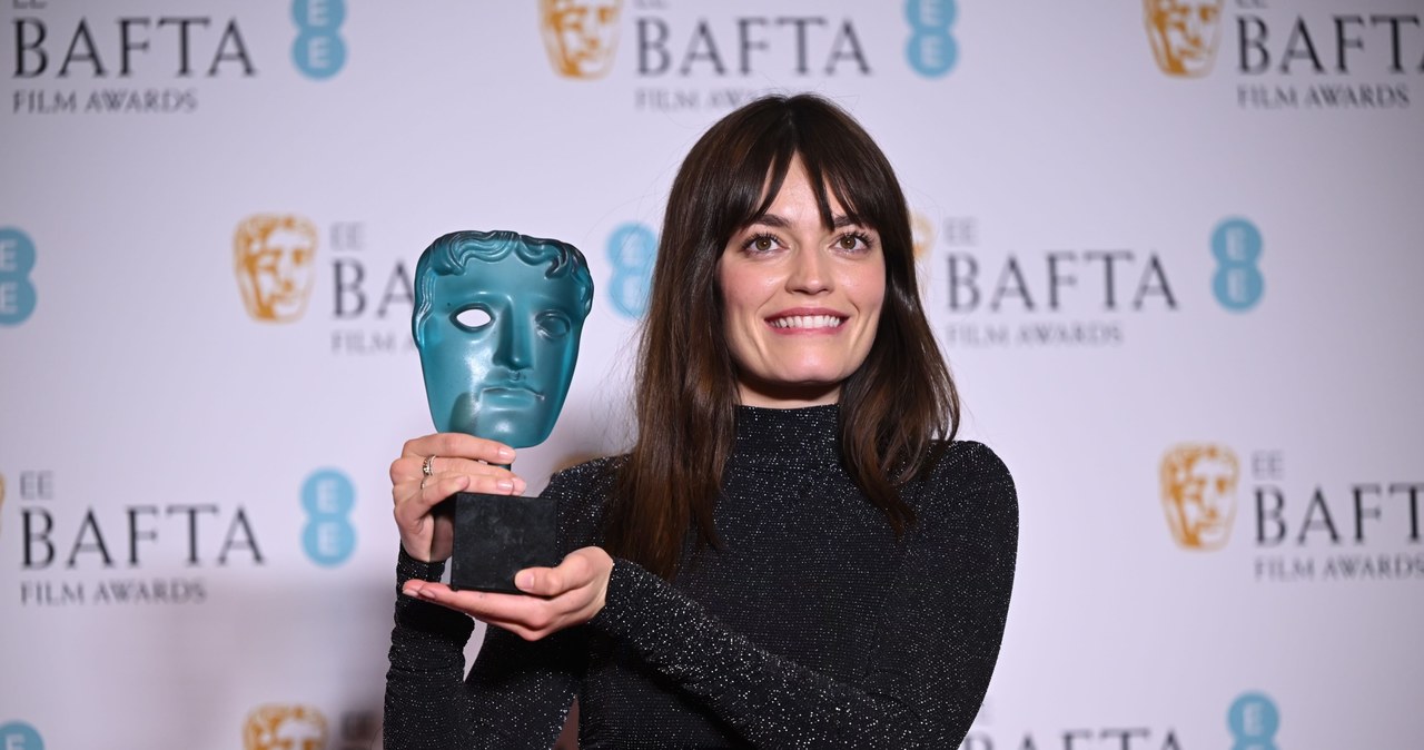 Emma Mackey podczas gali rozdania nagród BAFTA /JUSTIN TALLIS /AFP