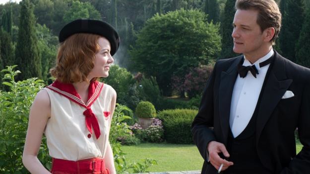 Emma Stone i Colin Firth w scenie z filmu "Magia w blasku księżyca" /materiały dystrybutora