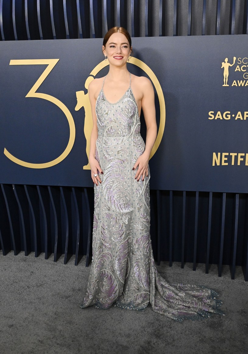 Emma Stone na rozdaniu nagród SAG, 24 lutego 2024 /Gilbert Flores/Variety /Getty Images