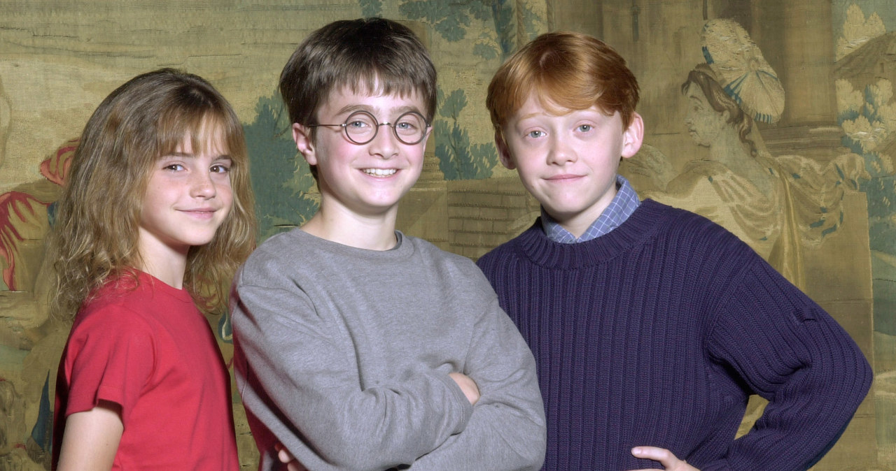 Emma Watson, Daniel Radcliffe i Rupert Grint, 2000 r. /Warner Bros./Newsmakers /Getty Images