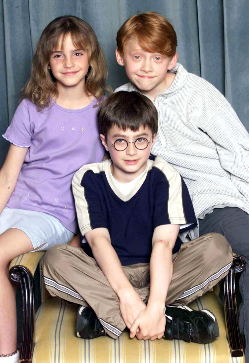 Emma Watson, Rupert Grint i Daniel Radcliffe w 2000 roku /Dave Hogan/Getty Images /Getty Images