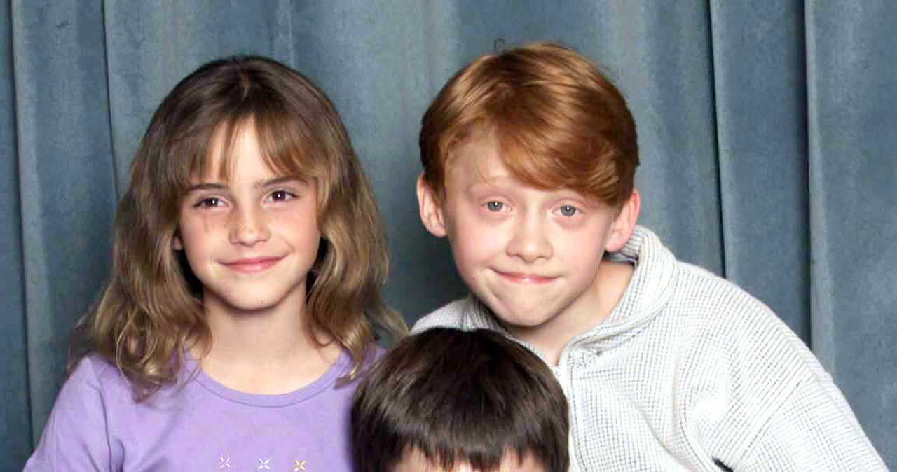 Emma Watson, Rupert Grint i Daniel Radcliffe w 2000 roku /Dave Hogan/Getty Images /Getty Images