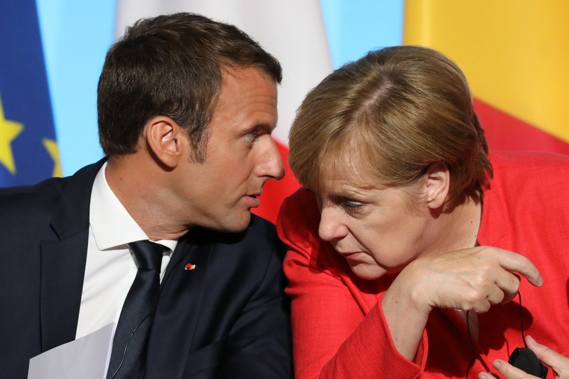 Emmanuel Macron i Angela Merkel /AFP