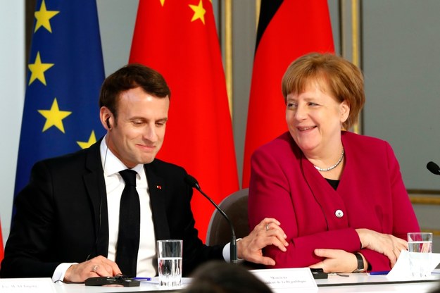 Emmanuel Macron i Angela Merkel /Thibault Camus / POOL /PAP/EPA