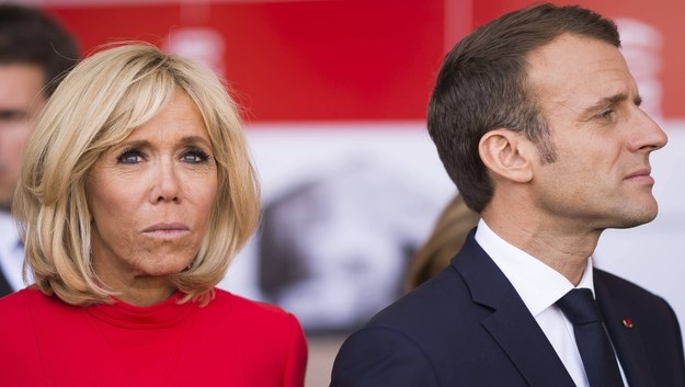 Emmanuel Macron i Brigitte Macron /Blondet Eliot/ABACA /PAP