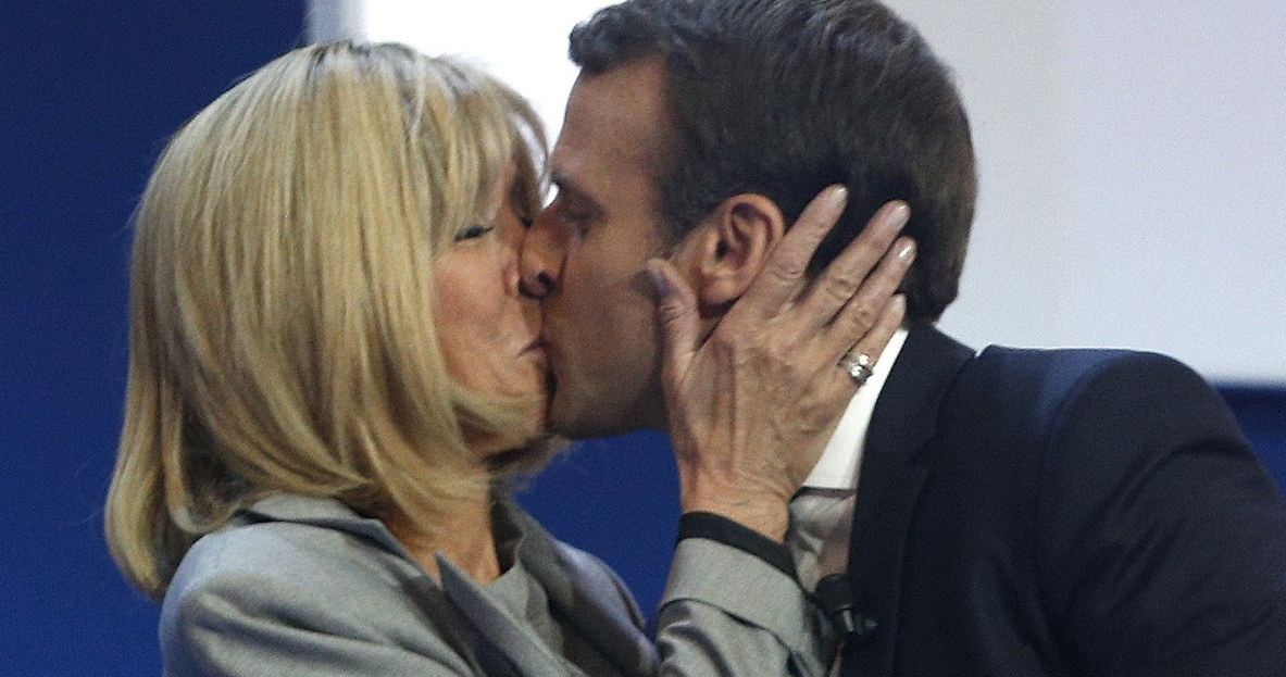 Emmanuel Macron i Brigitte Trogneux /- /East News