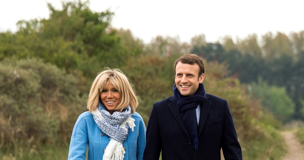 Emmanuel Macron i Brigitte Trogneux /- /East News