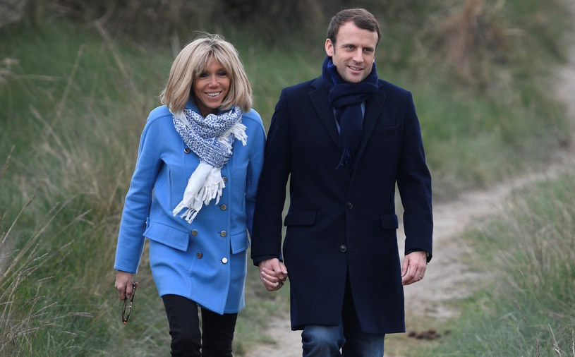 Emmanuel Macron i Brigitte Trogneux /East News