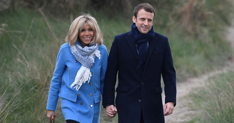 Emmanuel Macron i Brigitte Trogneux /East News