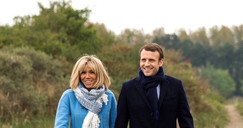 Emmanuel Macron i Brigitte Trogneux /East News