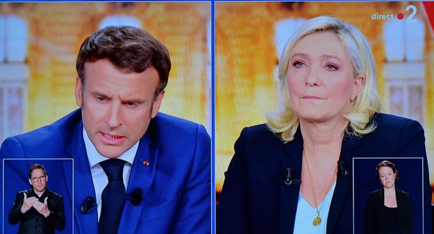 Emmanuel Macron i Marine Le Pen /	Frederic Chambert /PAP/EPA