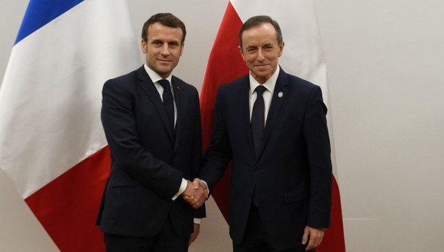 Emmanuel Macron i Tomasz Grodzki /Mateusz Marek /PAP