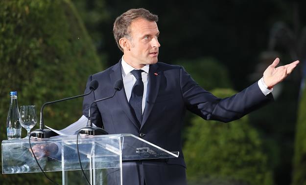 Emmanuel Macron, prezydent Francji /EPA