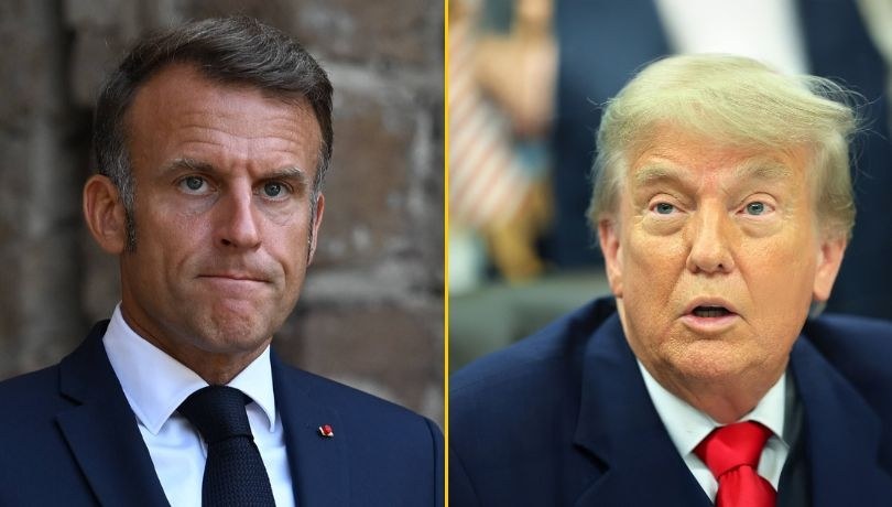 Emmanuel Macron stanowczo zareagował na decyzję USA /PHILIPPE MAGONI / POOL / DIEGO HERRERA CARCEDO / ANADOLU  /PAP