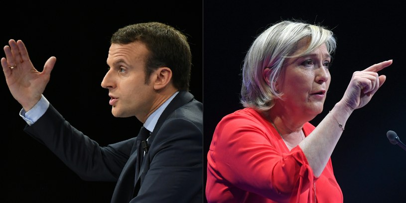 Emmanuel Macron utrzymuje przewagę nad Marine Le Pen /AFP