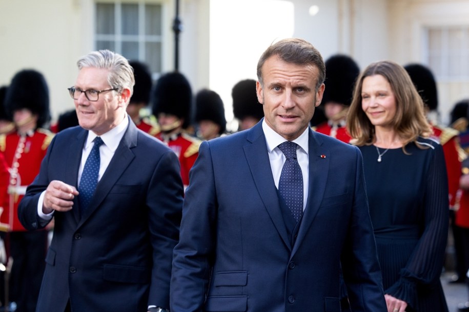 Emmanuel Macron z wizytą w Wielkiej Brytanii /CHRIS RATCLIFFE / POOL /PAP/EPA