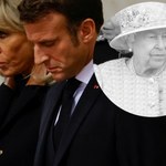 Emmanuel Macron z żoną Brigitte zaliczyli wpadkę przed trumną królowej! Brytyjskie media wściekłe! 