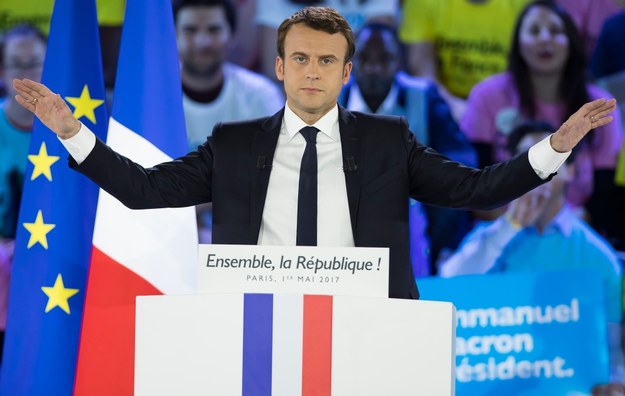 Emmanuel Macron /IAN LANGSDON /PAP/EPA