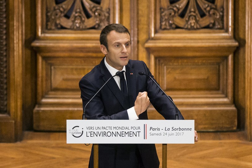 Emmanuel Macron /ETIENNE LAURENT /PAP/EPA