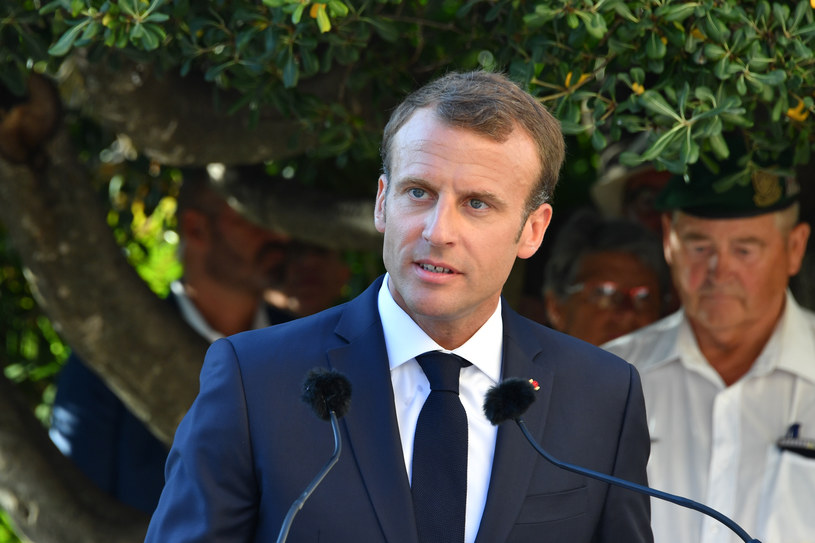 Emmanuel Macron /YANN COATSALIOU  /AFP