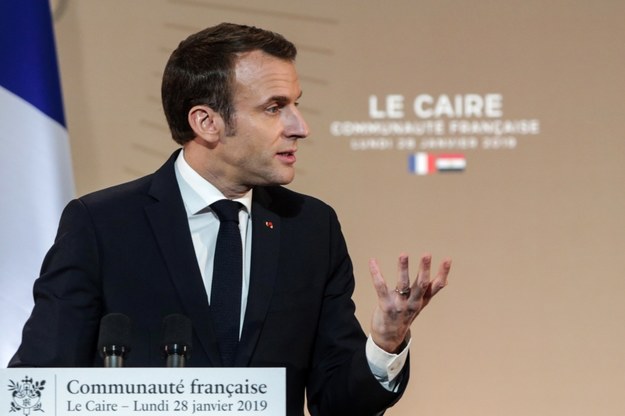 Emmanuel Macron /PAP/EPA/MOHAMED HOSSAM /PAP/EPA