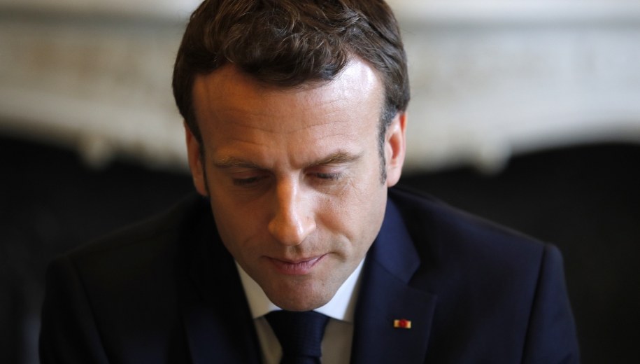 Emmanuel Macron /PHILIPPE WOJAZER / POOL MAXPPP /PAP/EPA