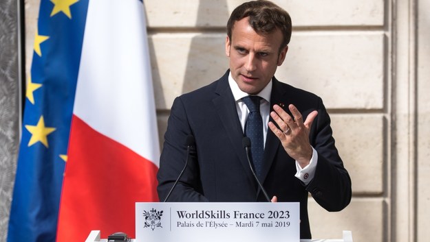 Emmanuel Macron /CHRISTOPHE PETIT TESSON /PAP/EPA